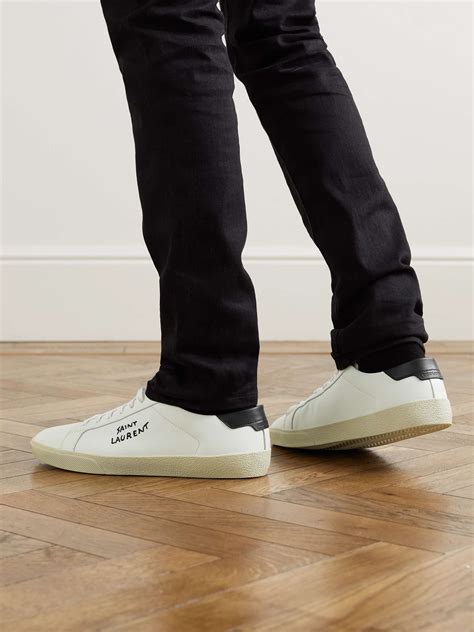 yves saint laurent sneakers stars|saint laurent court classic sneakers.